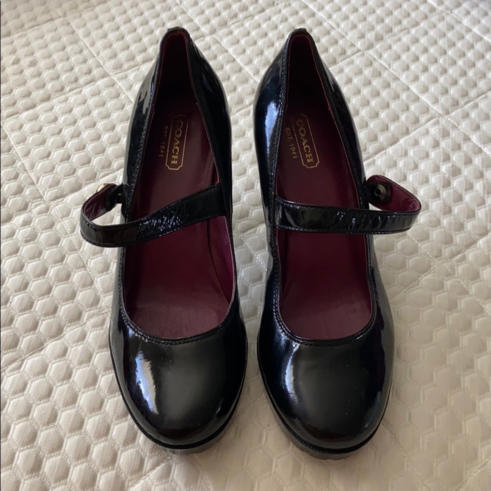 Coach Black Women’s Patent Leather Heels